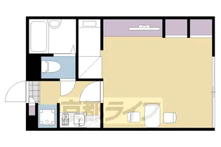 レオパレスクレール千代川【203号室】の間取り