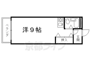 グラシューズなかにし【203号室】の間取り