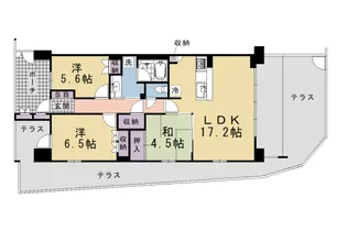 パークシティ桂ジオ【1階】の間取り