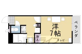 レオパレスアゼリア並河【202号室】の間取り