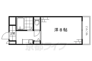 ヒルサイドヴィレッジ2番館【2A-1号室】の間取り