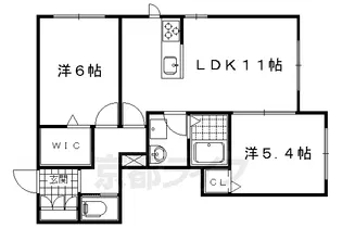 ShaMaison THE SHIP NISHIGAMO【2階】の間取り