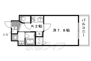 ベラジオ京都鞍馬口【2階】の間取り