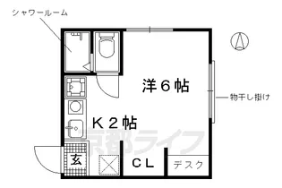 Koga West East【W-101号室】の間取り