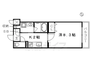 セレッソ長者町【3階】の間取り