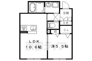 スプリング山城【1階】の間取り