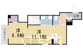 京都府京都市上京区突抜町【マンション】の間取り