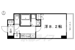 京都府京都市上京区堀川上之町【マンション】の間取り