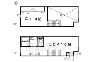 Appartamento上賀茂【303号室】の間取り
