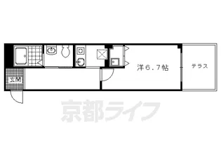 京都府京都市北区鞍馬口町【マンション】の間取り