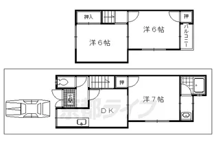 京都府京都市北区上賀茂中ノ坂町【一戸建】の間取り