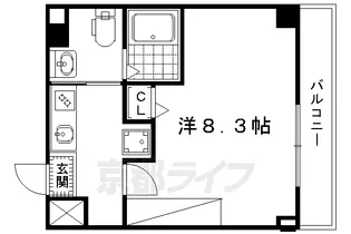 サントス北野【1階】の間取り