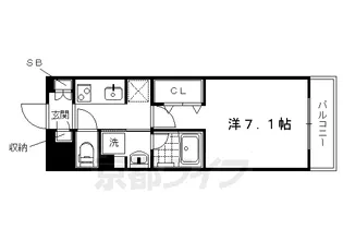 京都府京都市上京区寺今町【マンション】の間取り