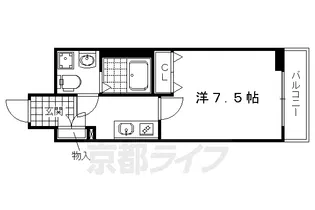ファーストフィオーレ京都西陣【3階】の間取り