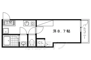 THE SEASONS京都紫野【302号室】の間取り