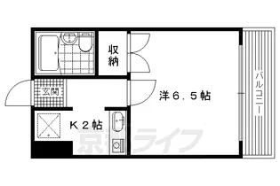 ラルブル北白川【101号室】の間取り