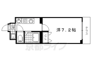 京都府京都市上京区晴明町【マンション】の間取り