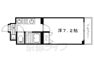 Vine Oak General【201号室】の間取り