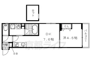 ベラジオ智恵光院【506号室】の間取り
