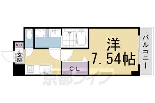 京都府京都市上京区一町目【マンション】の間取り