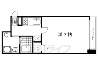 STANDZ今出川通【701号室】の間取り
