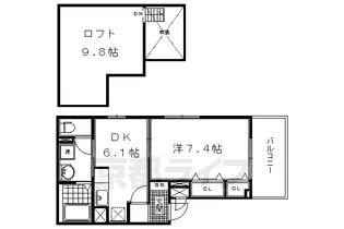 フィアクローバー【2階】の間取り