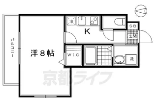 クレドール京都洛南【4階】の間取り