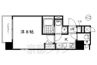 ベラジオ京都烏丸十条【2階】の間取り