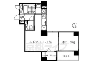 ベラジオ京都烏丸十条【2階】の間取り