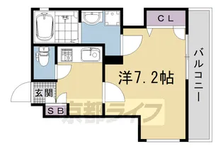フォレスト西大路五条【5階】の間取り