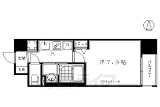 フォレスト西大路五条【2階】の間取り