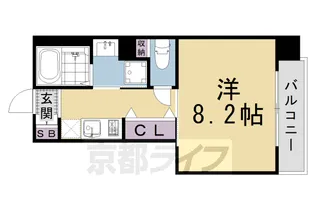 京都府京都市南区東九条西明田町【マンション】の間取り
