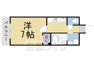 Riverside昶【202号室】の間取り