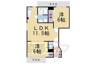 アーク壱番館【101号室】の間取り