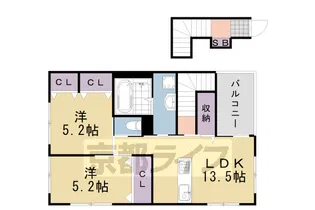 グランドパレス弐番館【202号室】の間取り