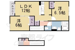 グレイスフル2【201号室】の間取り