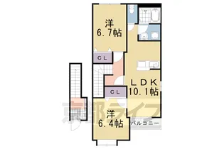サニー・プレール【202号室】の間取り