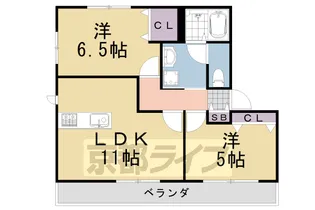 アネックス勝林田【106号室】の間取り