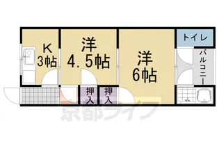 メゾンフルール【105号室】の間取り