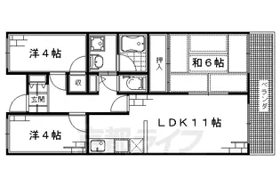 アーバンライフ吉祥【304号室】の間取り