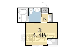 京都府京都市下京区徳屋町【アパート】の間取り