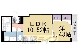 シャーメゾン北野白梅苑【302号室】の間取り