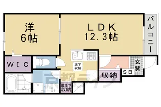 グリュックハイム【1階】の間取り