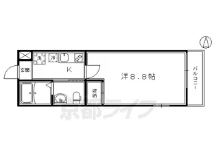 アークリード本町三十三間堂【3階】の間取り