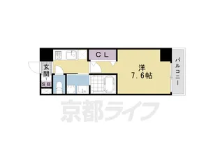 「アクアプレイス京都洛南Ⅲ」【6階】の間取り