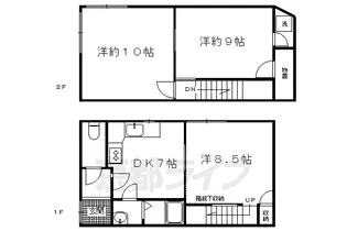京都府京都市南区東九条北松ノ木町【一戸建】の間取り