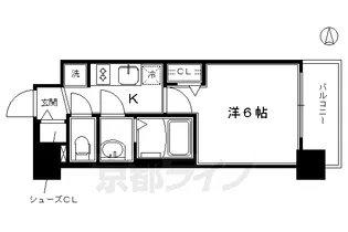 プレサンス THE KYOTO 彩美【2階】の間取り