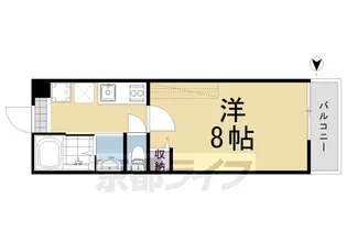 アークリード三条御前【3階】の間取り