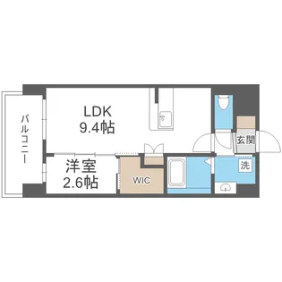 セレニテ東三国ミラク【9階】の間取り