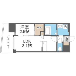 セレニテ新大阪ミラク弐番館【6階】の間取り